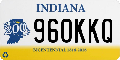 IN license plate 960KKQ