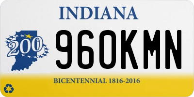 IN license plate 960KMN