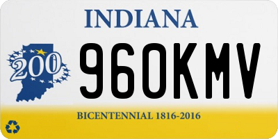 IN license plate 960KMV