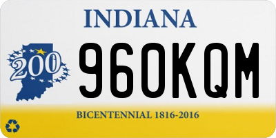 IN license plate 960KQM