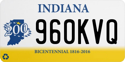 IN license plate 960KVQ