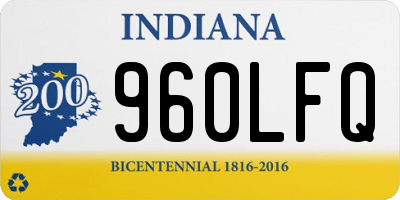 IN license plate 960LFQ