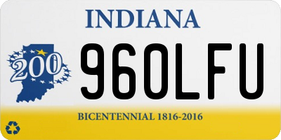 IN license plate 960LFU