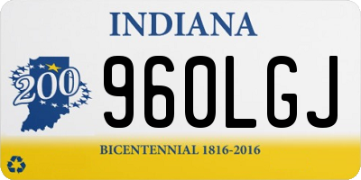 IN license plate 960LGJ