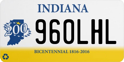IN license plate 960LHL