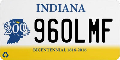 IN license plate 960LMF