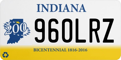 IN license plate 960LRZ
