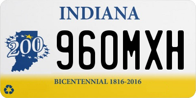 IN license plate 960MXH