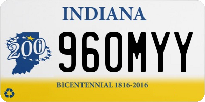 IN license plate 960MYY