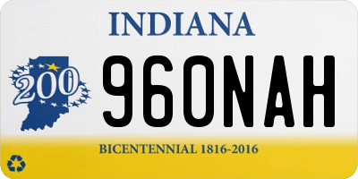 IN license plate 960NAH