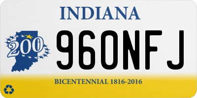 IN license plate 960NFJ