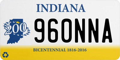 IN license plate 960NNA