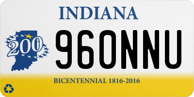 IN license plate 960NNU