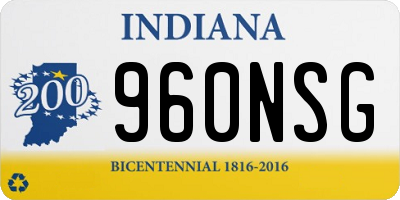IN license plate 960NSG