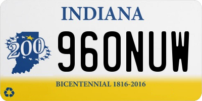 IN license plate 960NUW