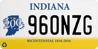 IN license plate 960NZG