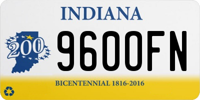 IN license plate 960OFN
