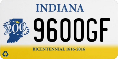 IN license plate 960OGF