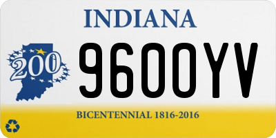 IN license plate 960OYV