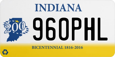 IN license plate 960PHL