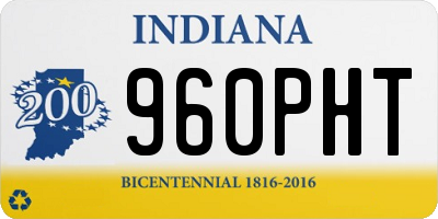 IN license plate 960PHT