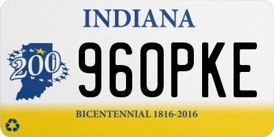IN license plate 960PKE
