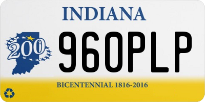 IN license plate 960PLP