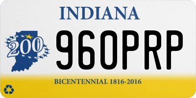 IN license plate 960PRP