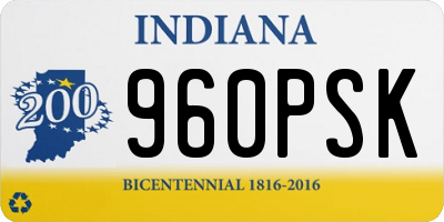 IN license plate 960PSK