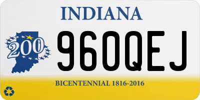 IN license plate 960QEJ