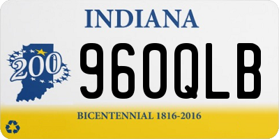IN license plate 960QLB