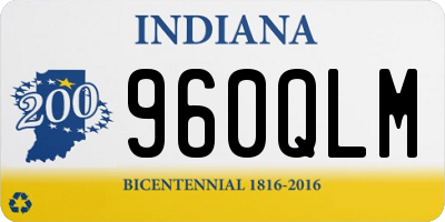IN license plate 960QLM
