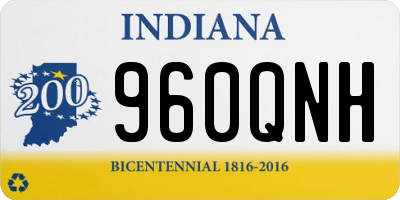IN license plate 960QNH