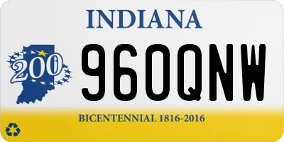 IN license plate 960QNW