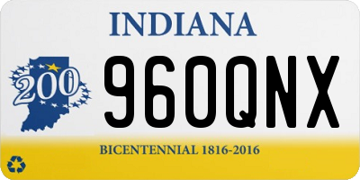 IN license plate 960QNX