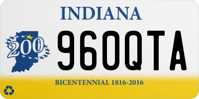 IN license plate 960QTA