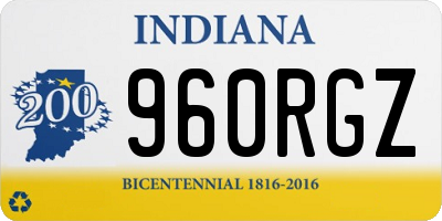 IN license plate 960RGZ