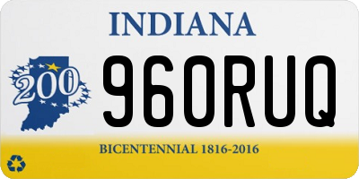 IN license plate 960RUQ