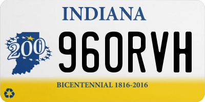 IN license plate 960RVH