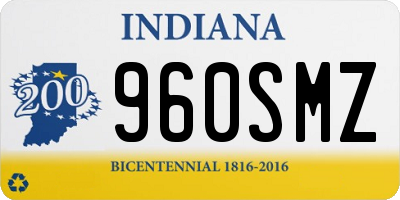 IN license plate 960SMZ