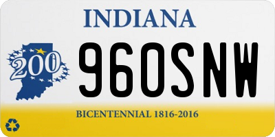 IN license plate 960SNW