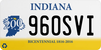 IN license plate 960SVI