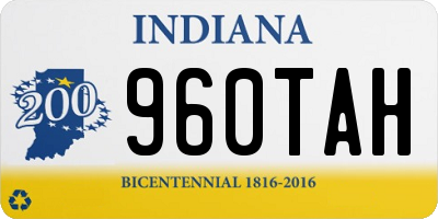 IN license plate 960TAH