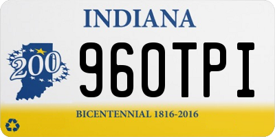 IN license plate 960TPI
