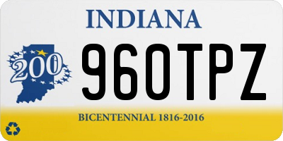 IN license plate 960TPZ