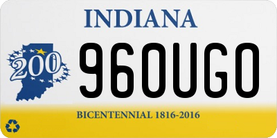 IN license plate 960UGO