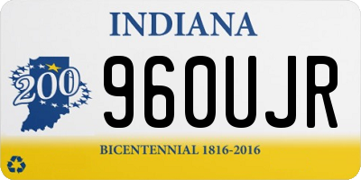 IN license plate 960UJR