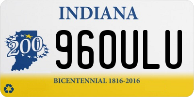 IN license plate 960ULU