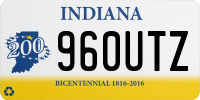 IN license plate 960UTZ