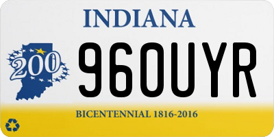 IN license plate 960UYR